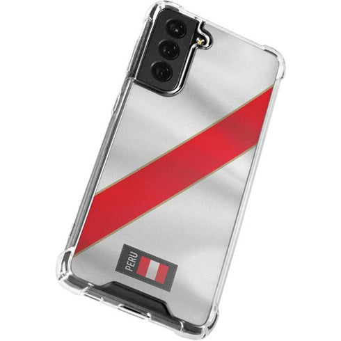 Peru Soccer Flag Galaxy S22 Clear Case